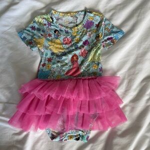 Posh Peanut Disney Princess Tulle Bodysuit Dress